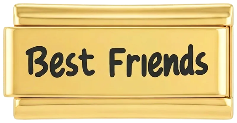 Charms Official Best Friends Double on Gold charm for bracelets