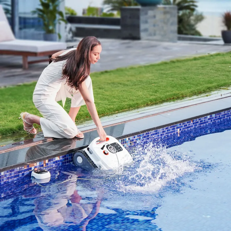 Sublue BN Pro Robotic Pool Cleaner with caterpillar tracks and dual front brushes