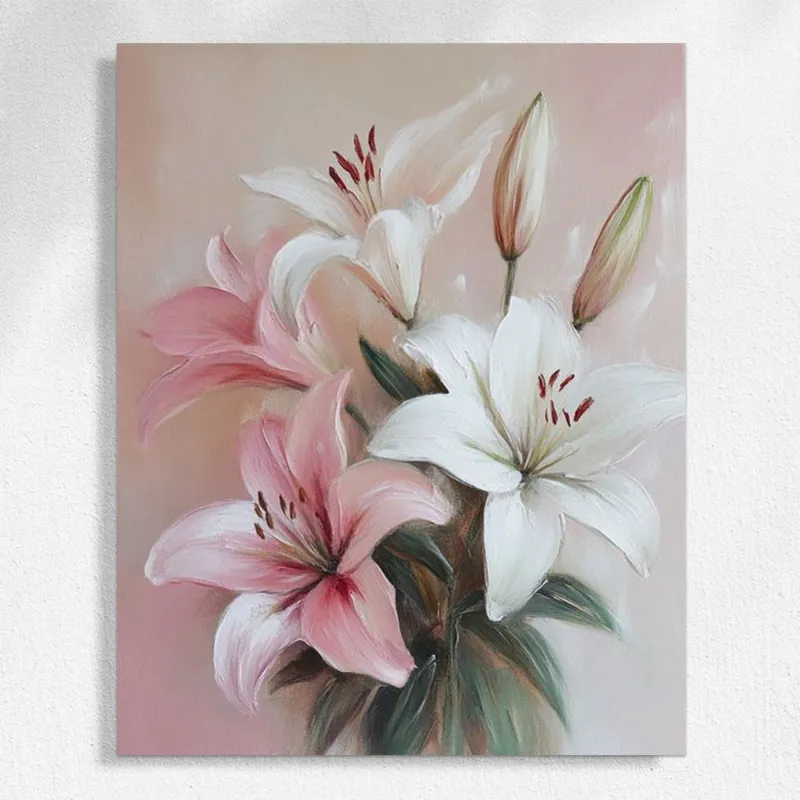 Maikoo Art Blooming paint by numbers kit featuring colorful floral scene