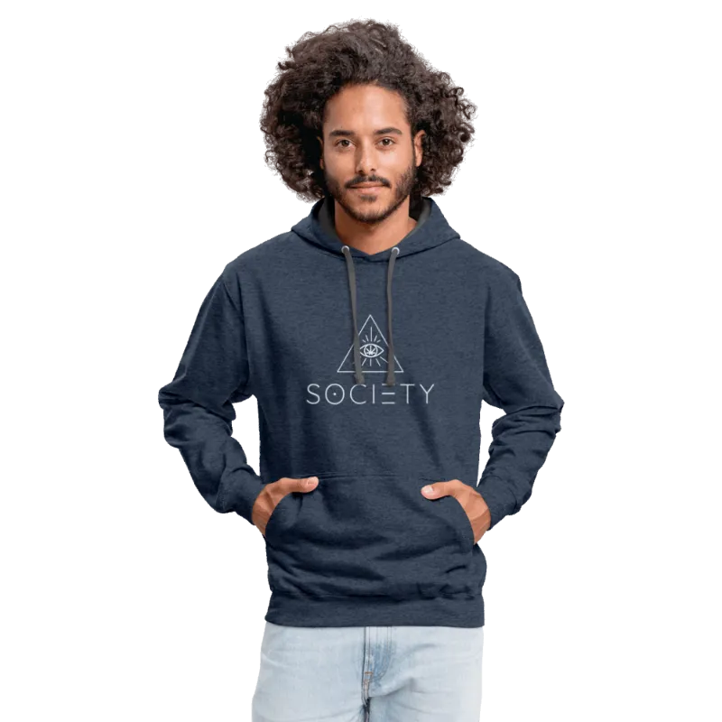 Society's Plant SOCIETY Unisex Hoodie with contrast lining and front pocket