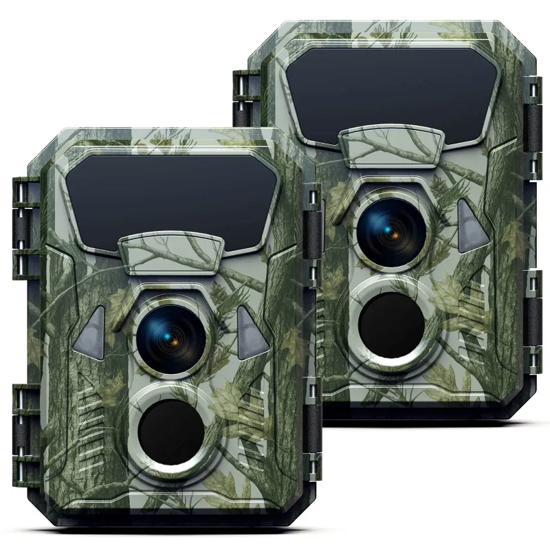 Voopeak TC33 mini trail camera showing compact size and LCD screen