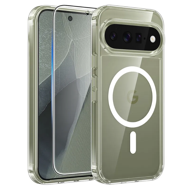 FNTCASE OFFICIAL Google Pixel 11 Pro XL Clear Case with Magnetic Charging Shockproof Magsafe Support
