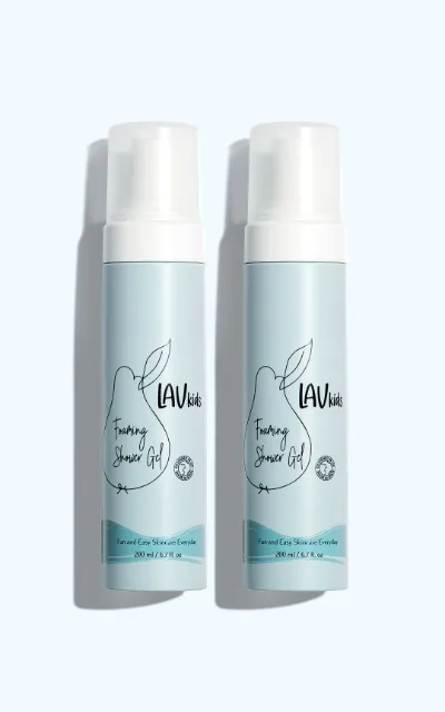 Lav Kids Foaming Shower Gel Value Pack with two bottles