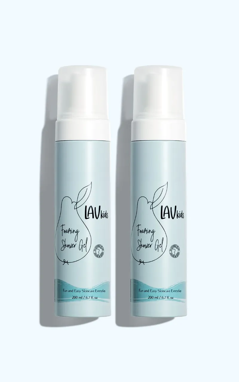 Lav Kids Foaming Shower Gel Value Pack with two bottles