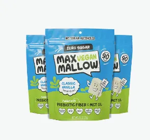 Max Sweets Vegan Classic Vanilla Max Mallow 3 Pack marshmallows