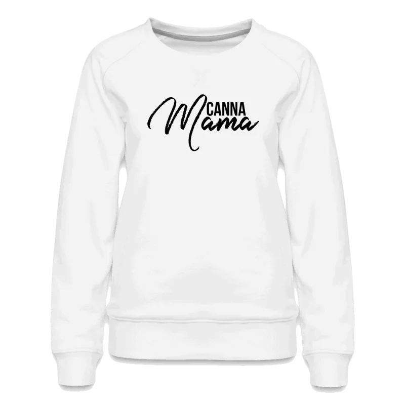 Society's Plant CannaMama High Society of Mamas Women's Sweatshirt showing front and back