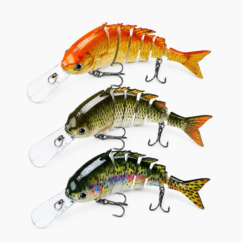 Truscend Fishing Tilapia six-segmented jointed swimbait with long tongue diving design