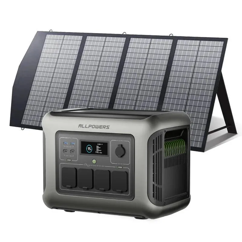 ALLPOWERS ES Generador Solar 1600W R1500 LITE with SP029 140W solar panel