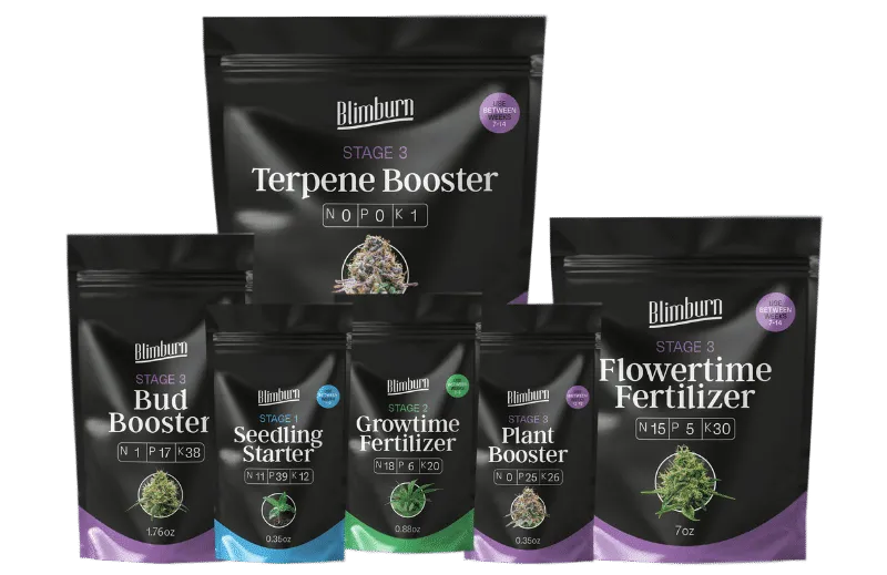 Blimburn Seeds Nutrients 6 Pack cannabis plant care kit