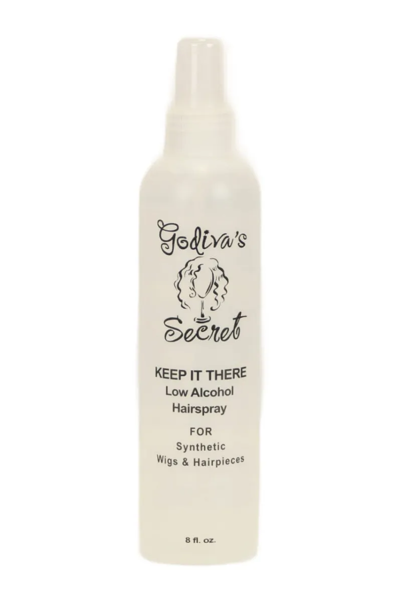 Godiva's Secret Wigs Keep It There Hair Spray 8 oz bottle