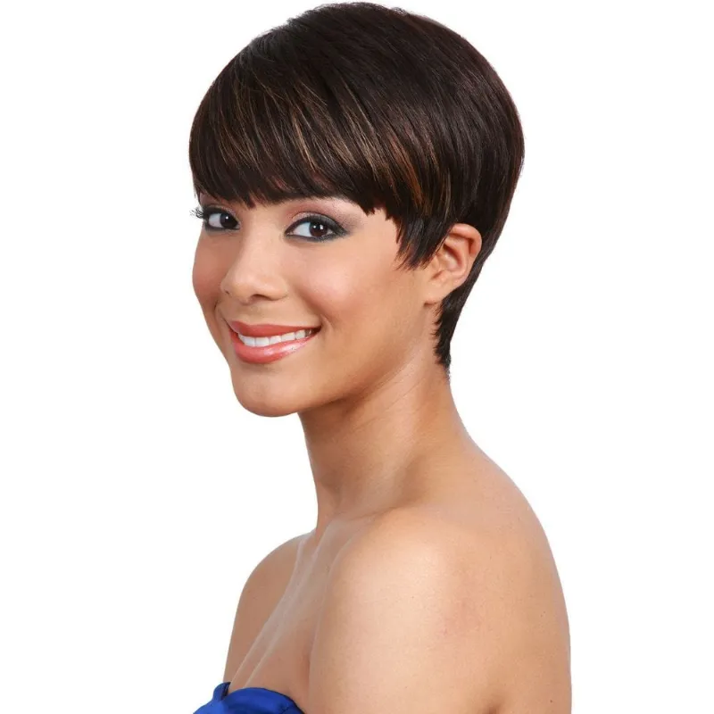 Hairsofly Shop Bobbi Boss Human Hair Wig MH1212 Cutie, short pixie cut with bangs