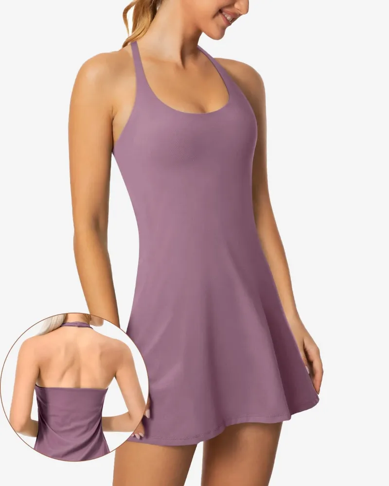 QUEENIEKE tennis dress with built-in support, front view