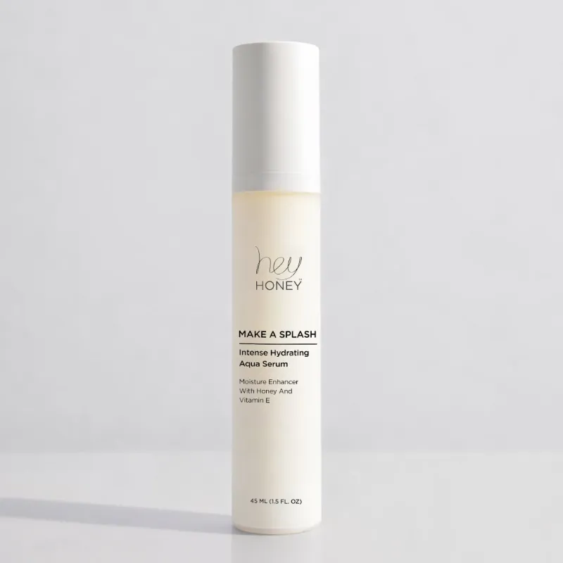 Hey Honey MAKE A SPLASH Intense Hydrating Aqua Serum bottle