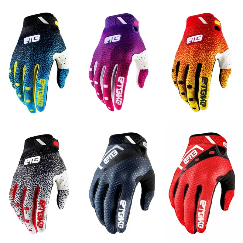 PUPU Sports Full Finger MTB Gloves Breathable Anti-Slip Motorcycle Off-Road Gloves