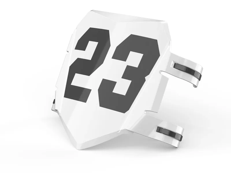 HiKeep Electric Dirt bike Racing Number Plate mounted on front