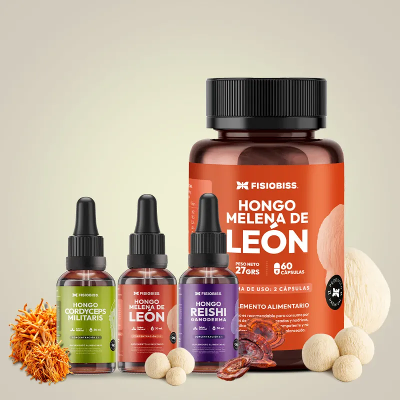 Fisiobiss Bienestar Emocional Enfoque Energía Descanso kit with capsules and extracts