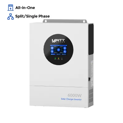 WattCycle 6kW 48V Hybrid Split-Phase All-in-one Off-Grid Solar Inverter