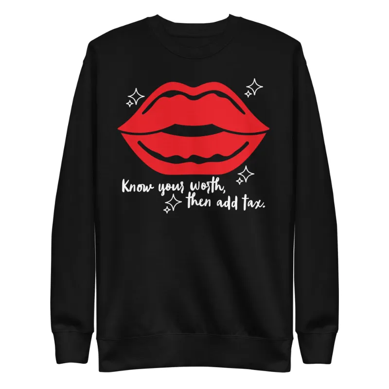 Viva Koutour Cosmetics Know Your Worth Long Sleeve – classic crew neck sweatshirt with streetwear style