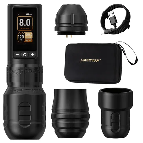 Ambition Tattoo Kiss of Dragon Torden Max Wireless Tattoo Pen Machine