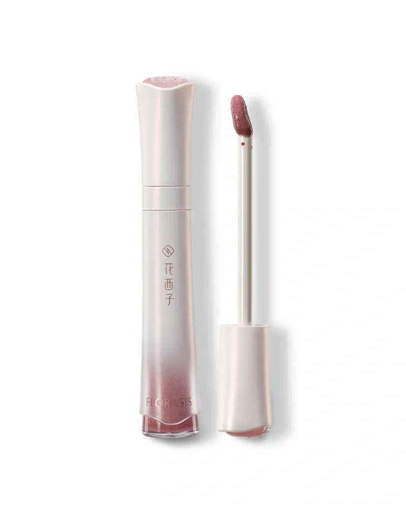 Florasis Celestial Luster Lip Gloss iridescent sparkle on lips