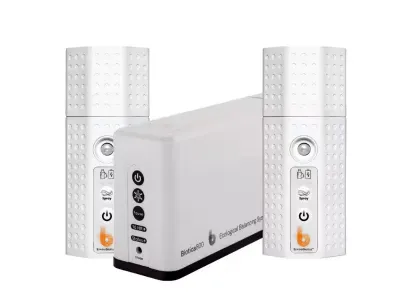 EnviroBiotics Home Complete Bundle showing Biotica 800 and two BioLogic Mini air purifier units