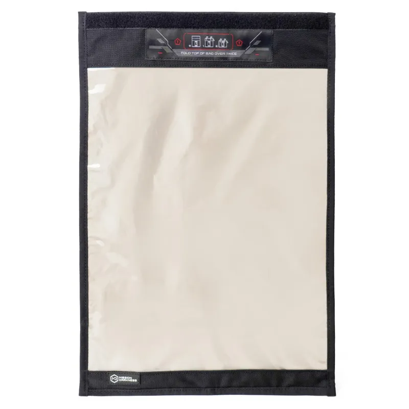 MOS Equipment Mission Darkness Window Faraday Bag for Laptops black with transparent preview window