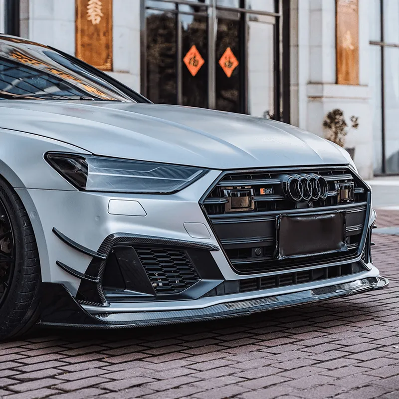 Twenty Two Tuning BCTXE Style Carbon Fiber Front Lip Compatible With Audi A7/S7 (C8)