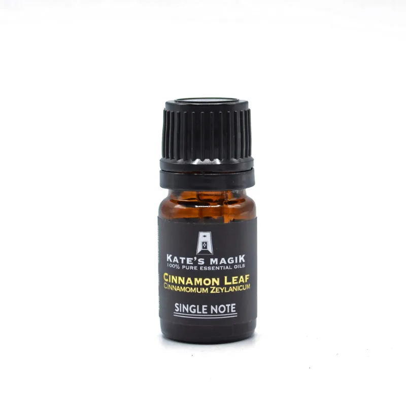 Kates Magik Cinnamon Leaf Essential Oil, steam distilled from Sri Lankan cinnamon leaves