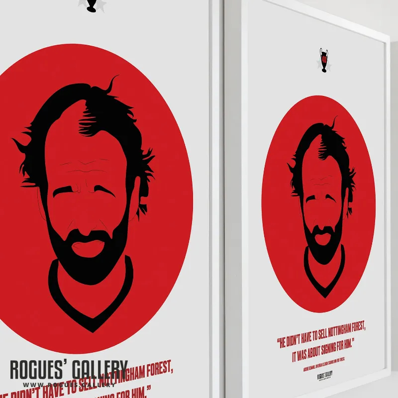 Rogues Gallery Archie Gemmill - Iconic 40th Anniversary Print - A3 framed commemorative wall art