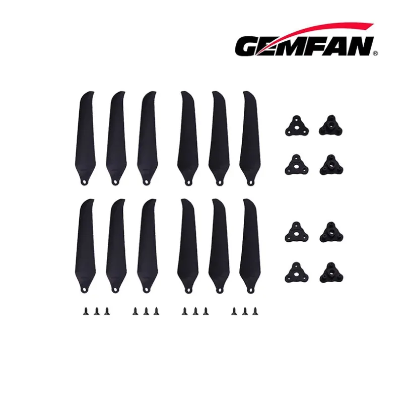 QWinOut 4Pairs Gemfan F1510 folding propellers in black with clips