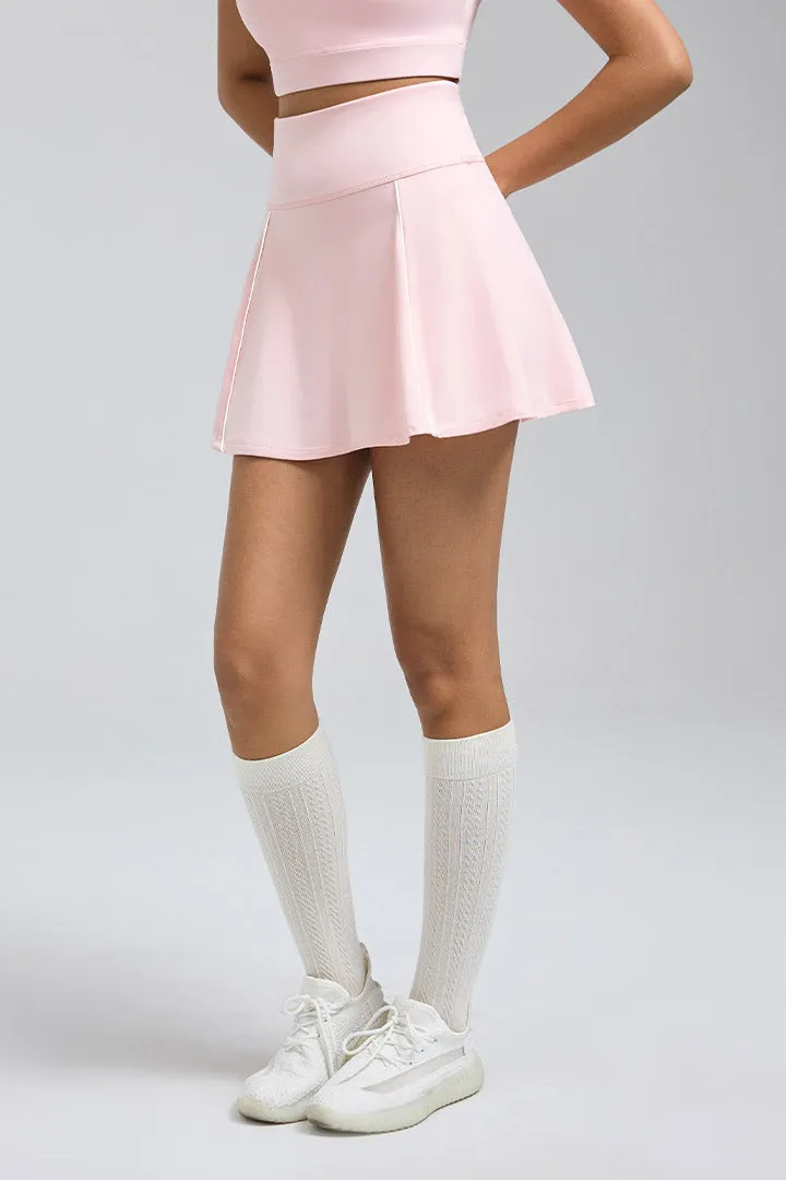 SALTUM Highline Mini Tennis Skirt With Pockets in FlexEase fabric with built-in shorts