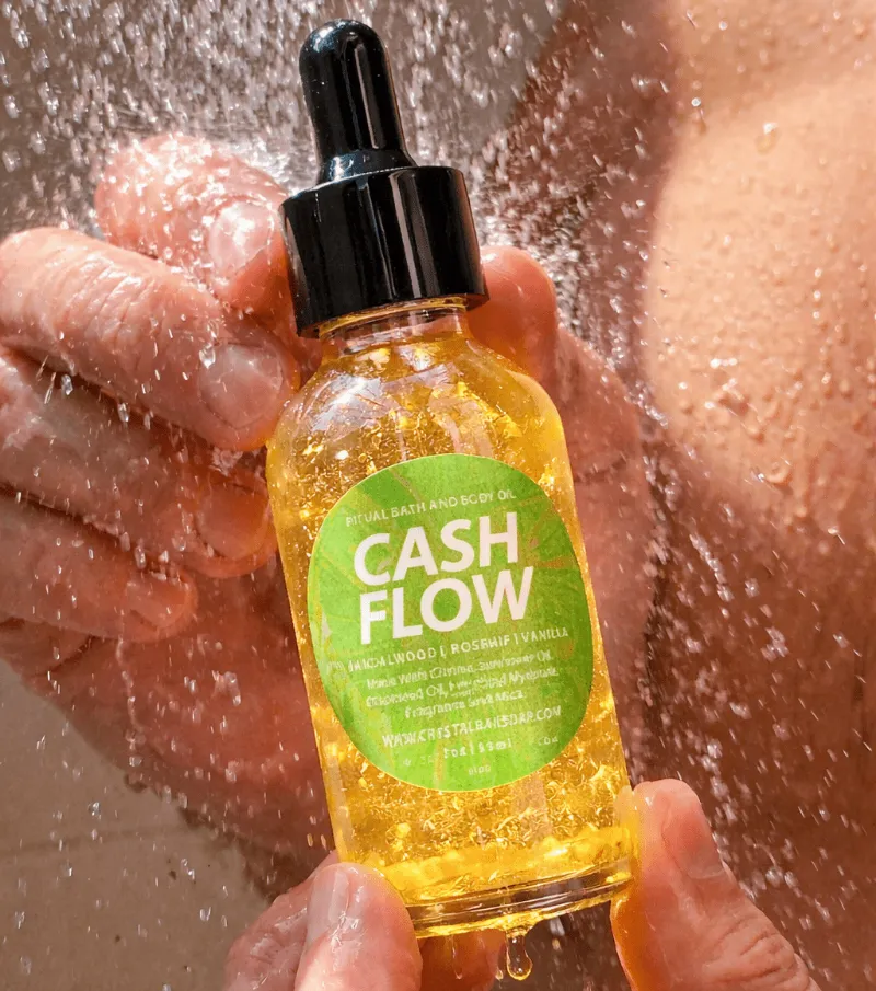 Spirit Nest Cash Flow Energy Oil ritual abundance oil with natural citrine