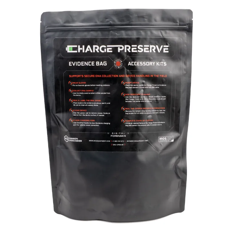 MOS Equipment Mission Darkness Charge Preserve Accessory Kit forensic evidence collection supplies