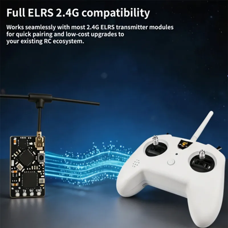 QWinOut Darwin FPV ELRS 2.4G Nano Receiver compact lightweight
