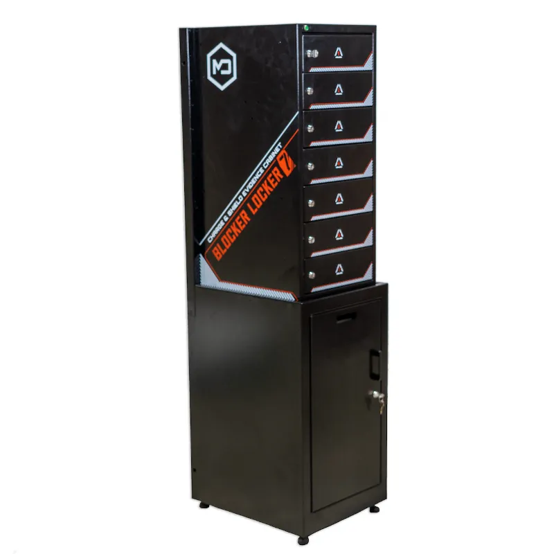 MOS Equipment Mission Darkness Blocker Locker 7 Stand industrial aluminum evidence storage unit