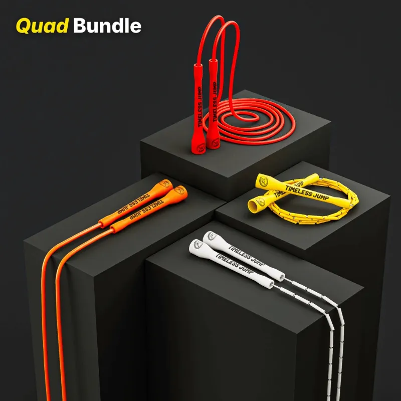 Timeless Jump Rope Quad-Bundle set of four jump ropes