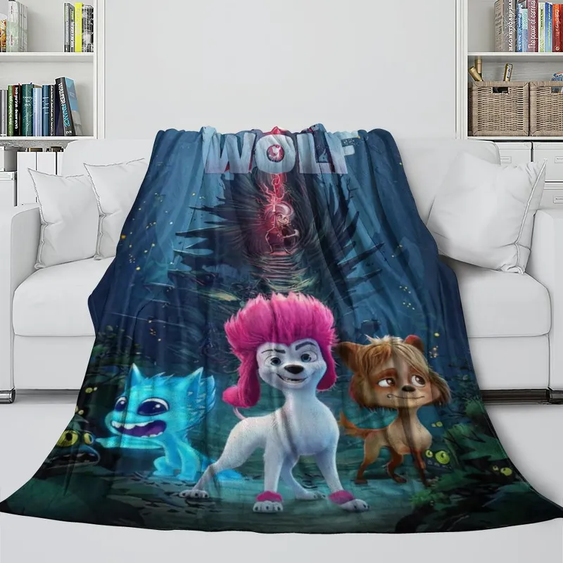 EBuycos 200% Wolf Blanket Flannel Fleece Throw Room Decoration