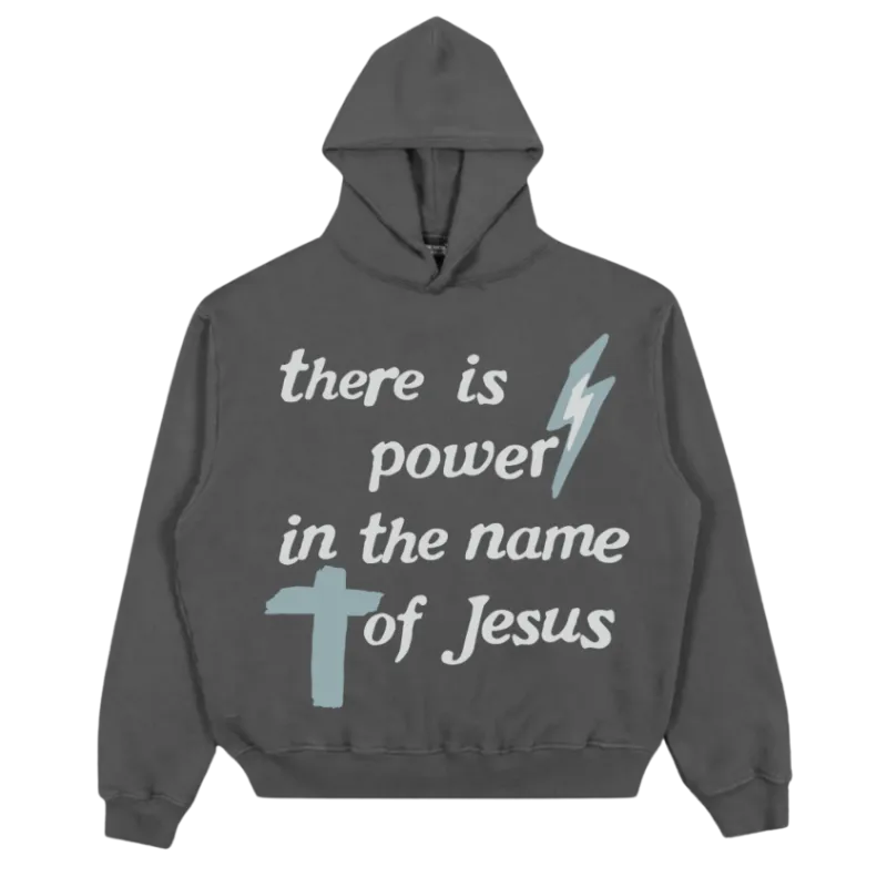We The Believers There Is Power In The Name Of Jesus Hoodie with 3D puff print Philippians 2:9 on a relaxed fit cotton hoodie