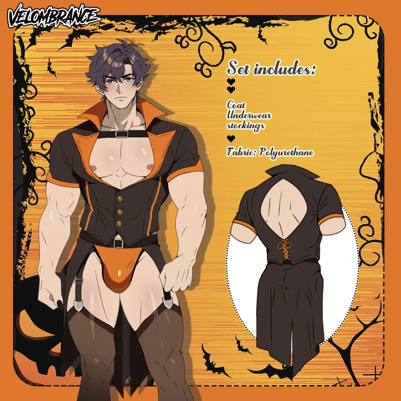 Velombrance Pre-Order Halloween Vampire Prince Set with coat and stockings