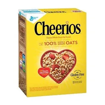 Nammi Cheerios (570 gr.) Authentic Icelandic Cereal box showing whole grain oat rings