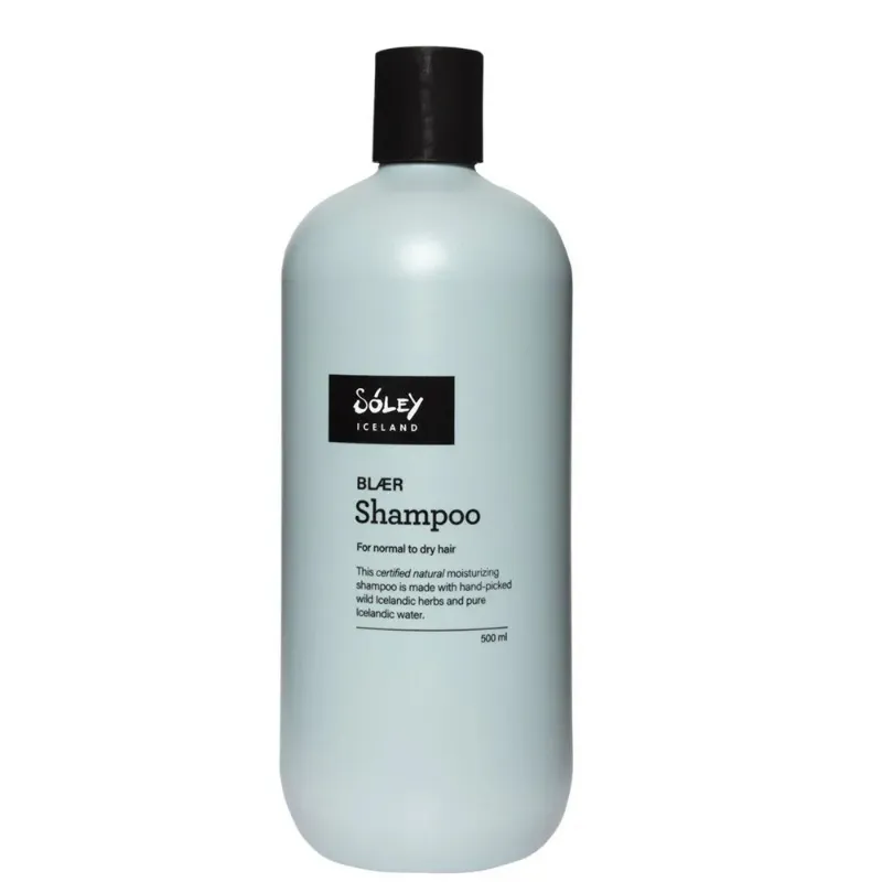 Nammi Blær Shampoo for Normal to Dry Hair 500 ml bottle with arctic herbs