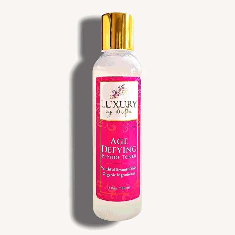 Luxury by Sofia Organic Age Defying Peptide Toner for youthful skin