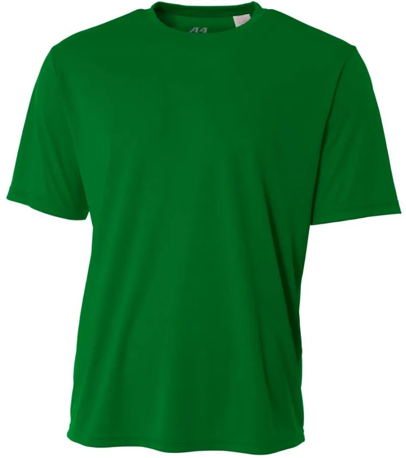 Do It Tennis A4 Men's Performance Crew Shirt (Kelly) on a model