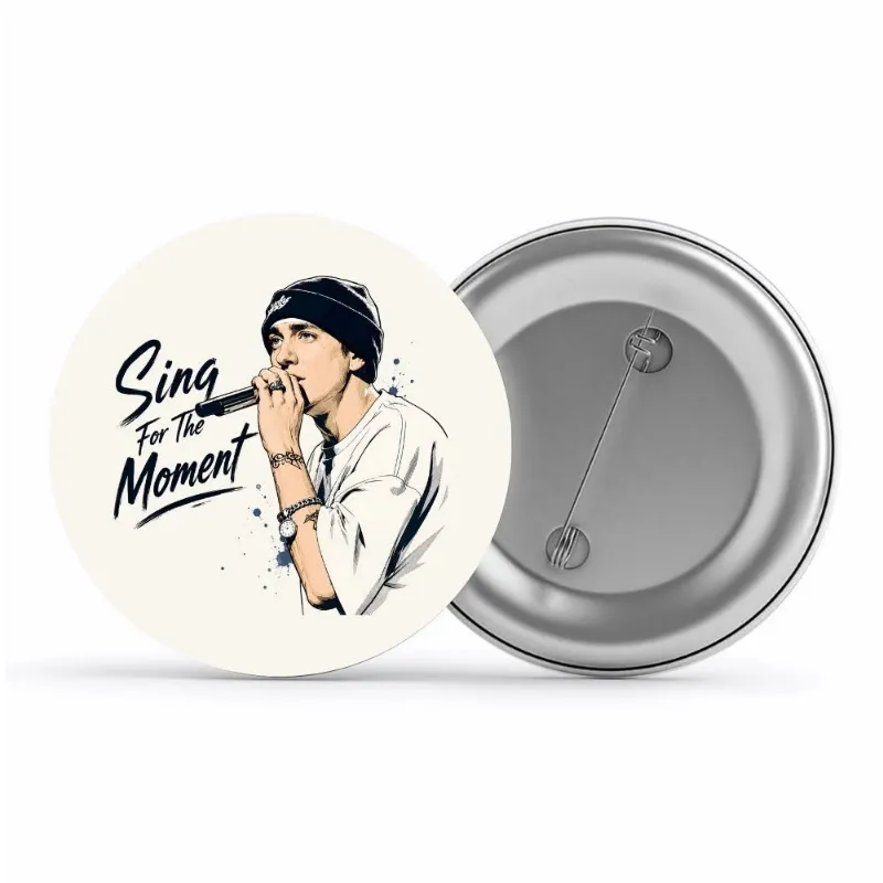 The Banyan Tee US Badge - Sing For The Moment pin button with glossy finish