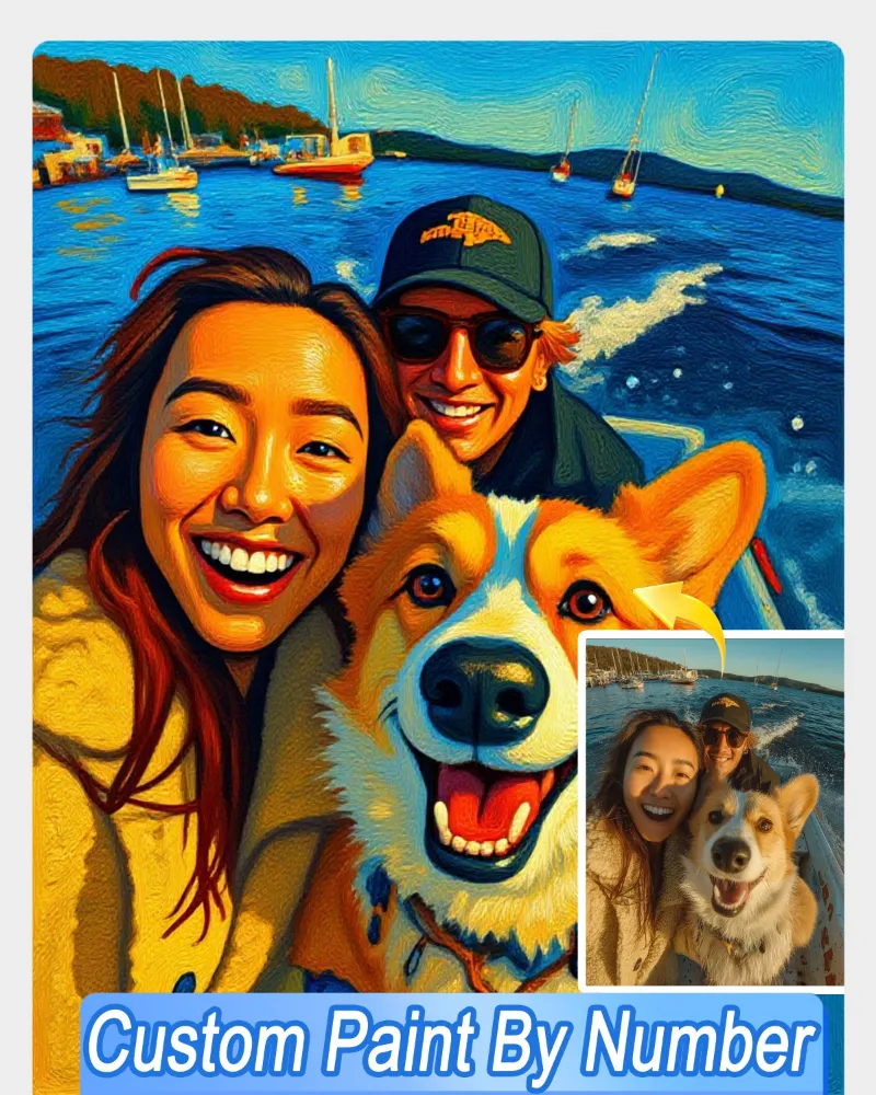 Maikoo Art AI Acrylic Style Art From Your Photo custom paint by numbers kit
