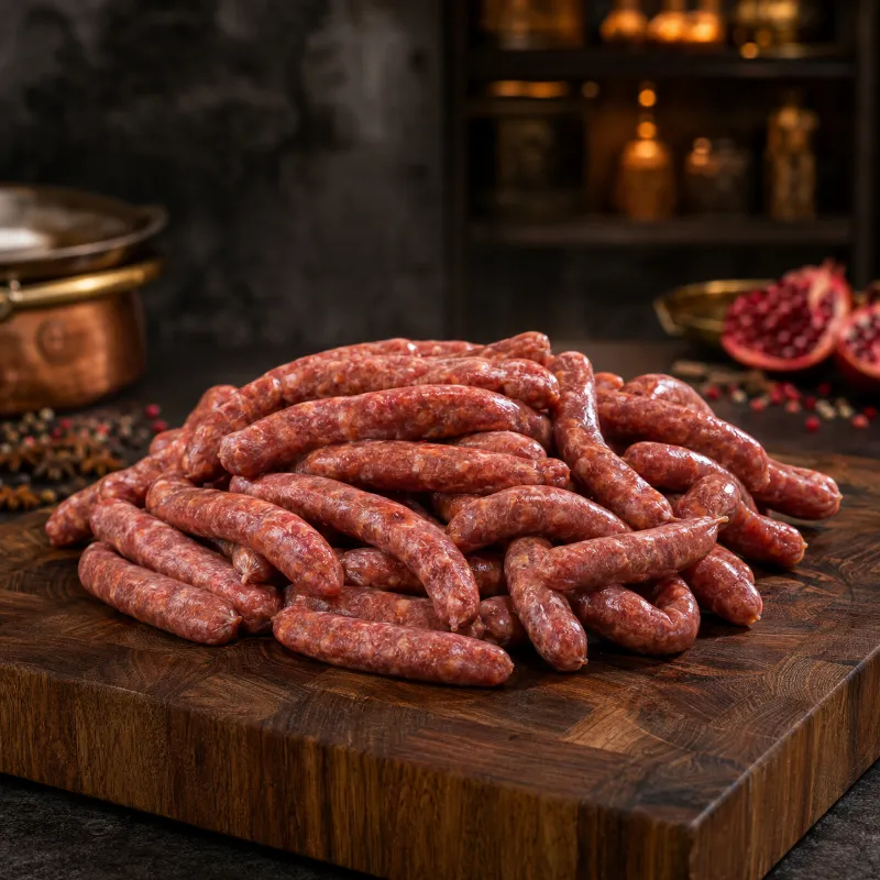 Halal World Depot Halal Beef & Lamb Makanek Breakfast Sausage one pound package