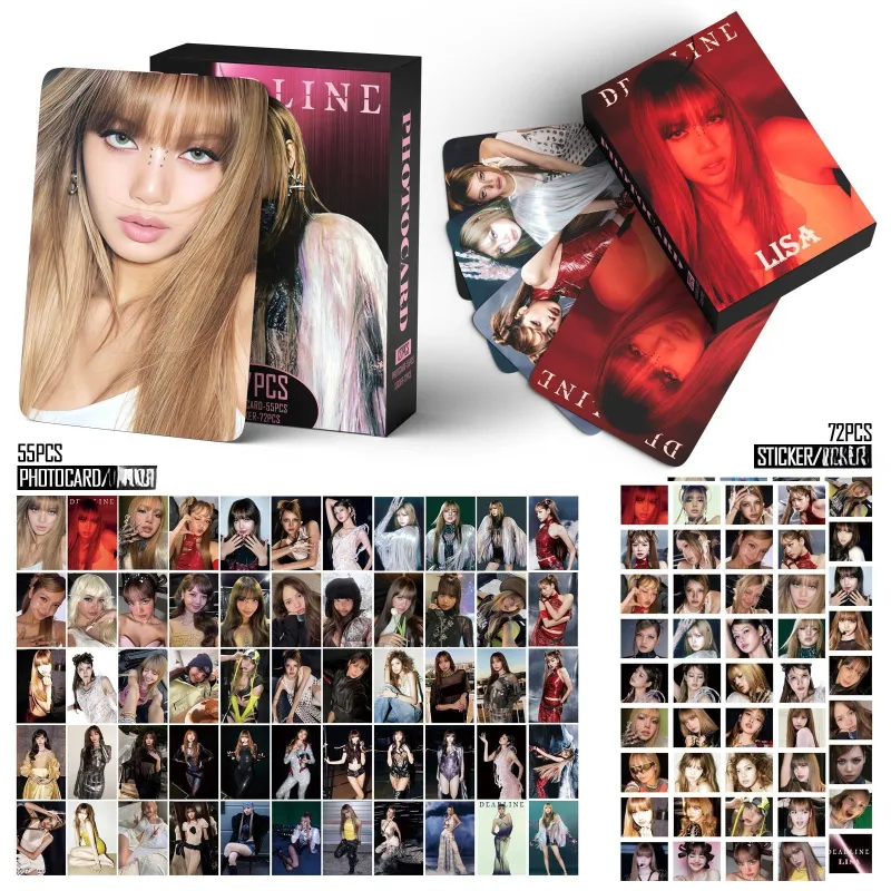 TTAesthetic 127pcs LISA Deadline Photocard Stickers with LISA charm