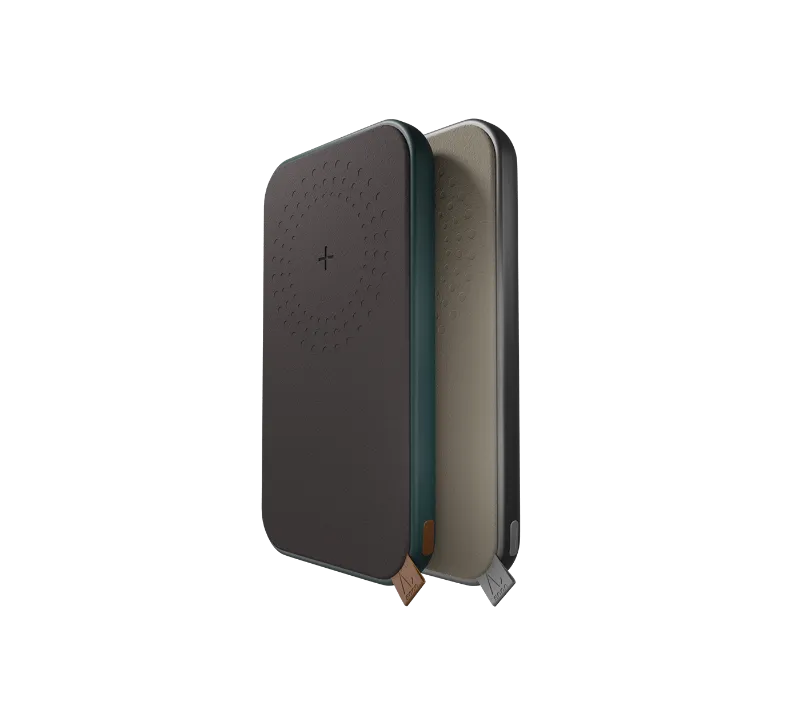 AirVape AC5000 Magnetic Power Bank, compact power bank shown with magnetic attachment