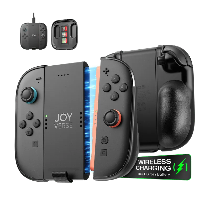 JSAUX Joy-Con All Arounder GripCase with Travel Cover for Switch 2 showing grip and protective case