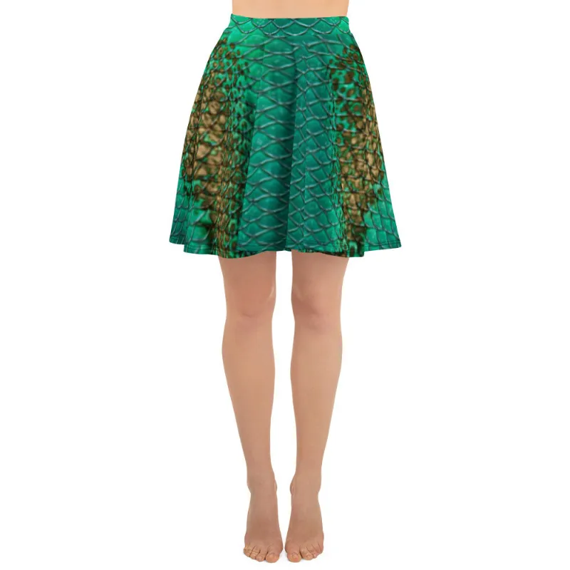 Sereia Guardiã Gaia skater skirt in the Wild Collection Gaia print